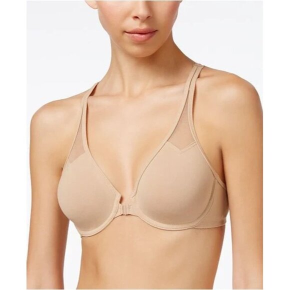 Wacoal Womens Size 32DD Beige Body  Front Close Underwire Racerback Bra NEW - Picture 1 of 2